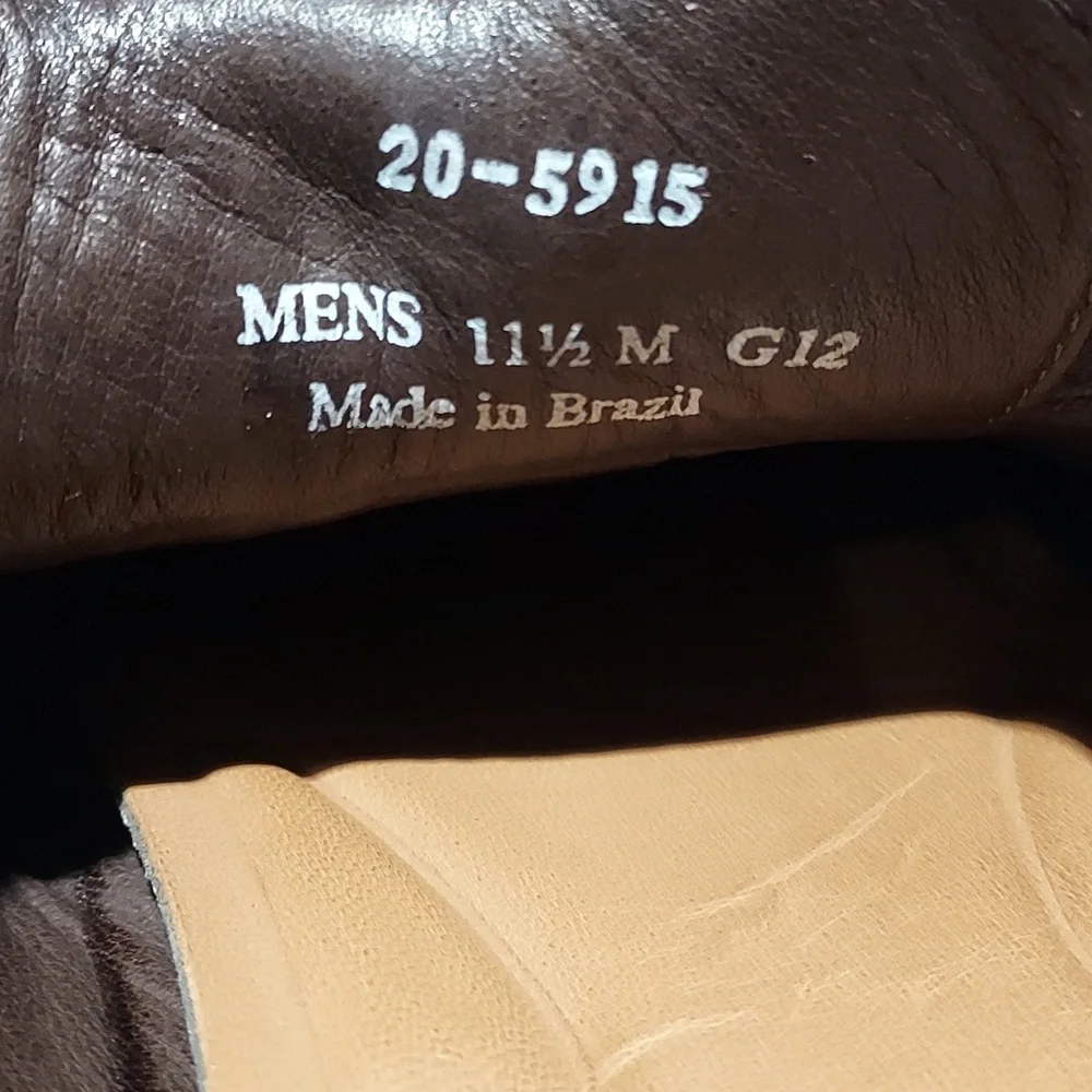 Johnston & Murphy Macomb Moc‎ Toe Lace-up Black Sheepskin Leather Mens 11.5